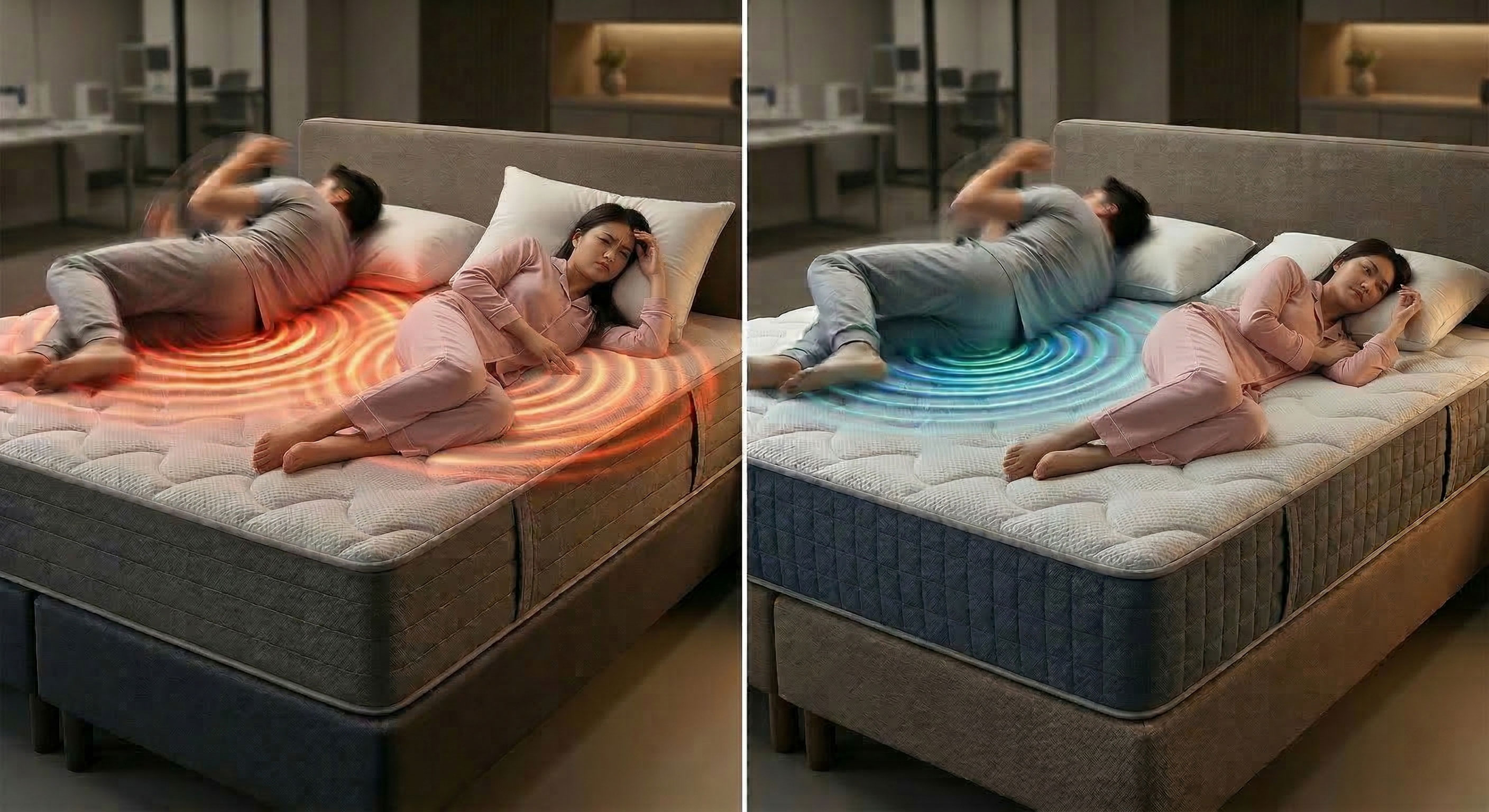 獨立筒減少干擾效果